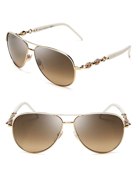 gucci aviator sunglasses with crystals.